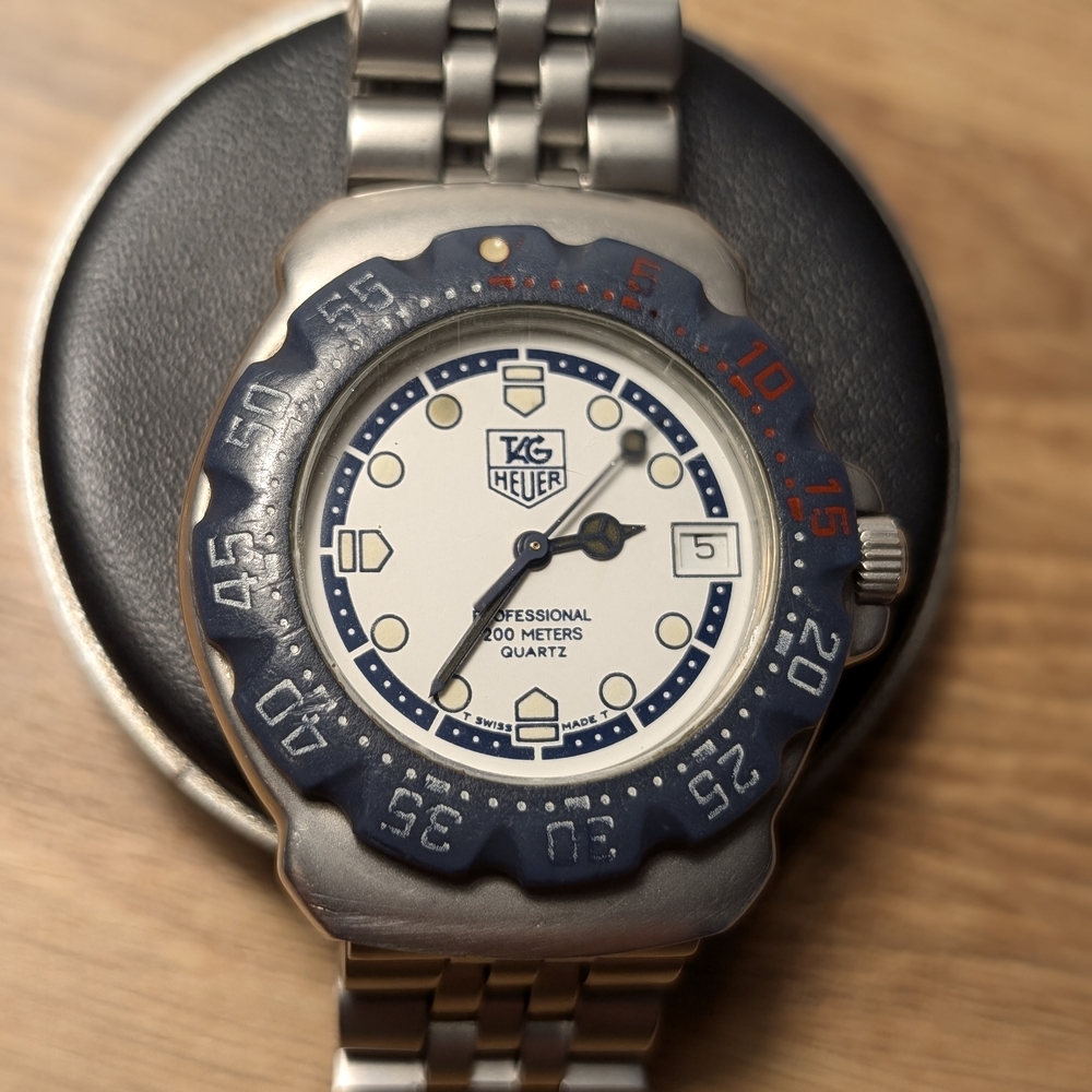 TAG Heuer Professional Quartz Watch - Navy and Silver